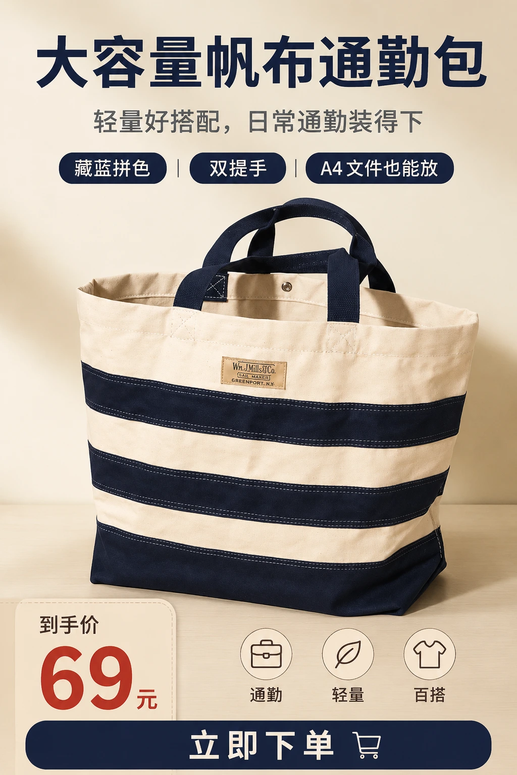 淘宝帆布包主图最终效果图